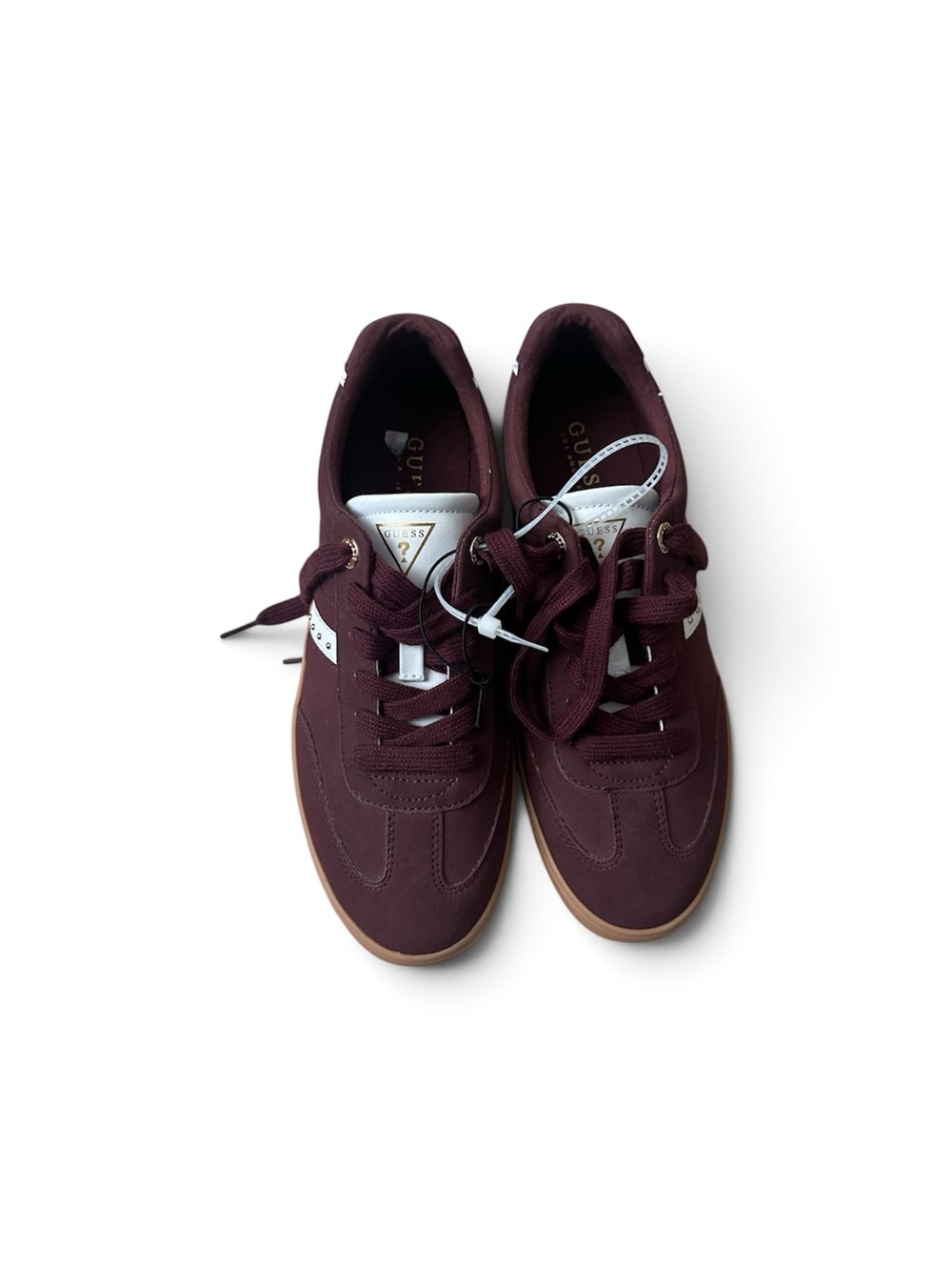 GUESS Women's Wine Lace-Up Low-Top Sneakers